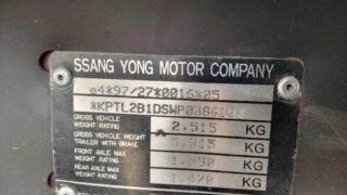 ELEVALUNAS DELANTERO DERECHO SSANGYONG KORANDO 2.9 TDI Grand Lux - fotografía 8