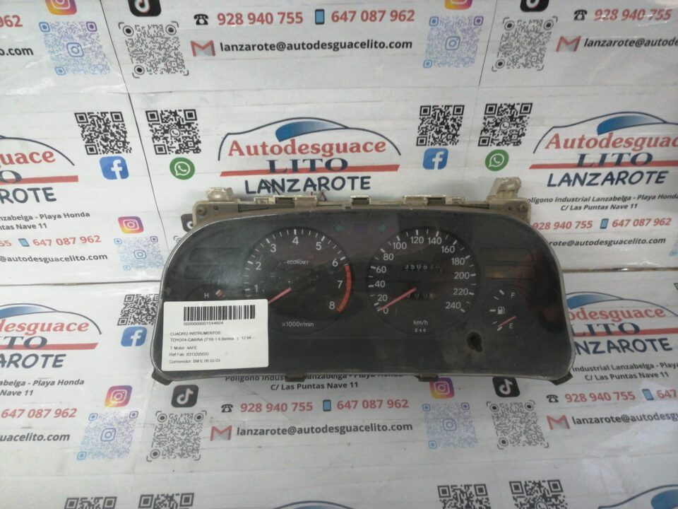 CUADRO INSTRUMENTOS TOYOTA CARINA (T19) 1.6 Berlina