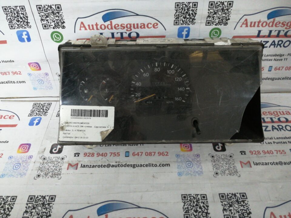 CUADRO INSTRUMENTOS TOYOTA HI-ACE HiAce Caja cerrada D