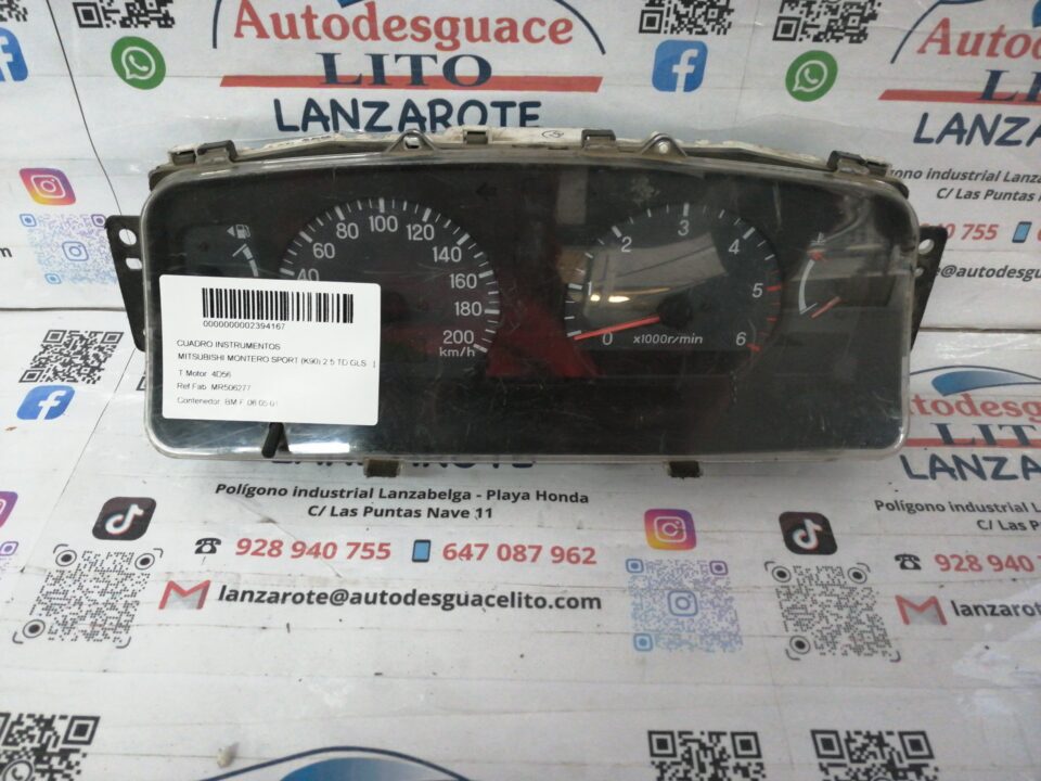 CUADRO INSTRUMENTOS MITSUBISHI MONTERO SPORT (K90) 2.5 TD GLS