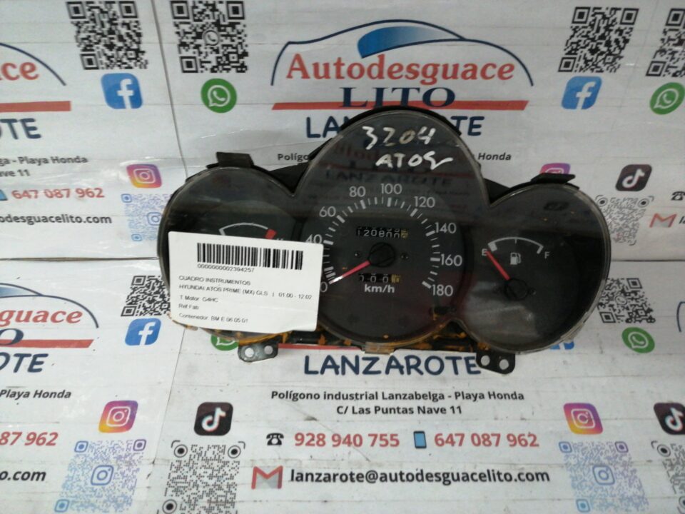 CUADRO INSTRUMENTOS HYUNDAI ATOS PRIME (MX) GLS