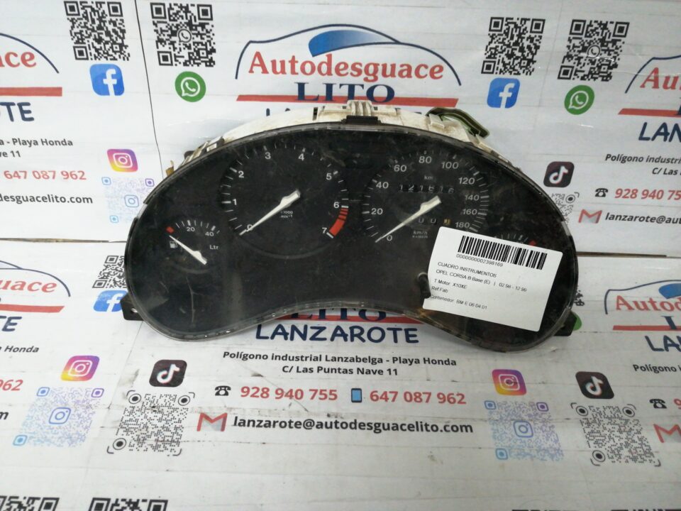 CUADRO INSTRUMENTOS OPEL CORSA B Base (E)