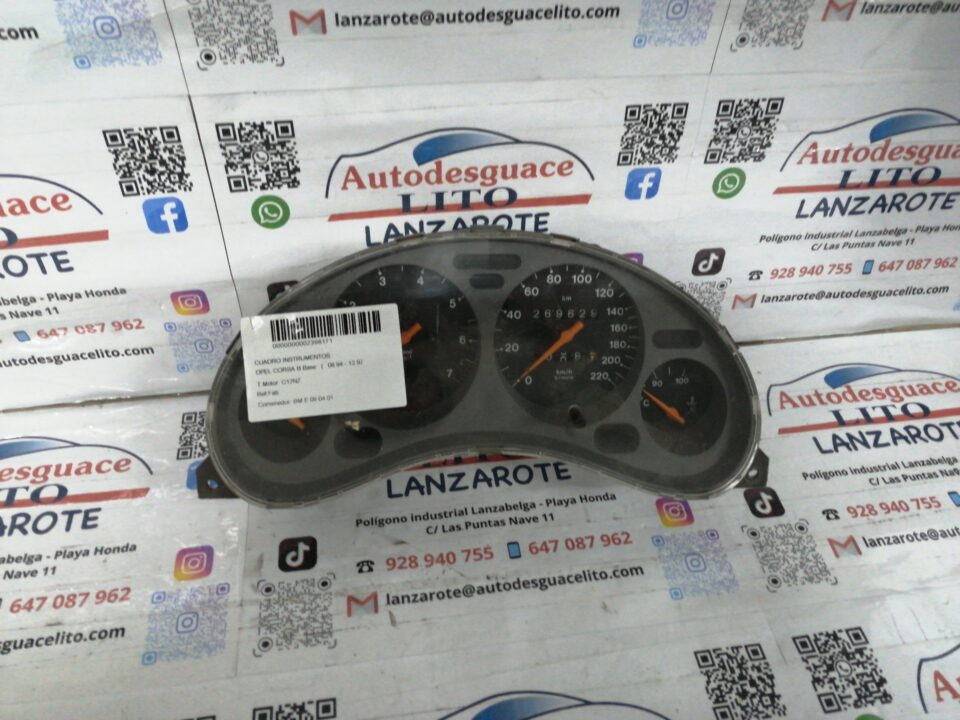 CUADRO INSTRUMENTOS OPEL CORSA B Base