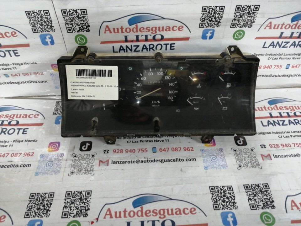 CUADRO INSTRUMENTOS NISSAN PATROL (KW260) Corto TA