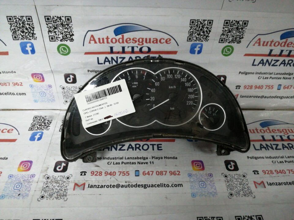 CUADRO INSTRUMENTOS OPEL CORSA C Club
