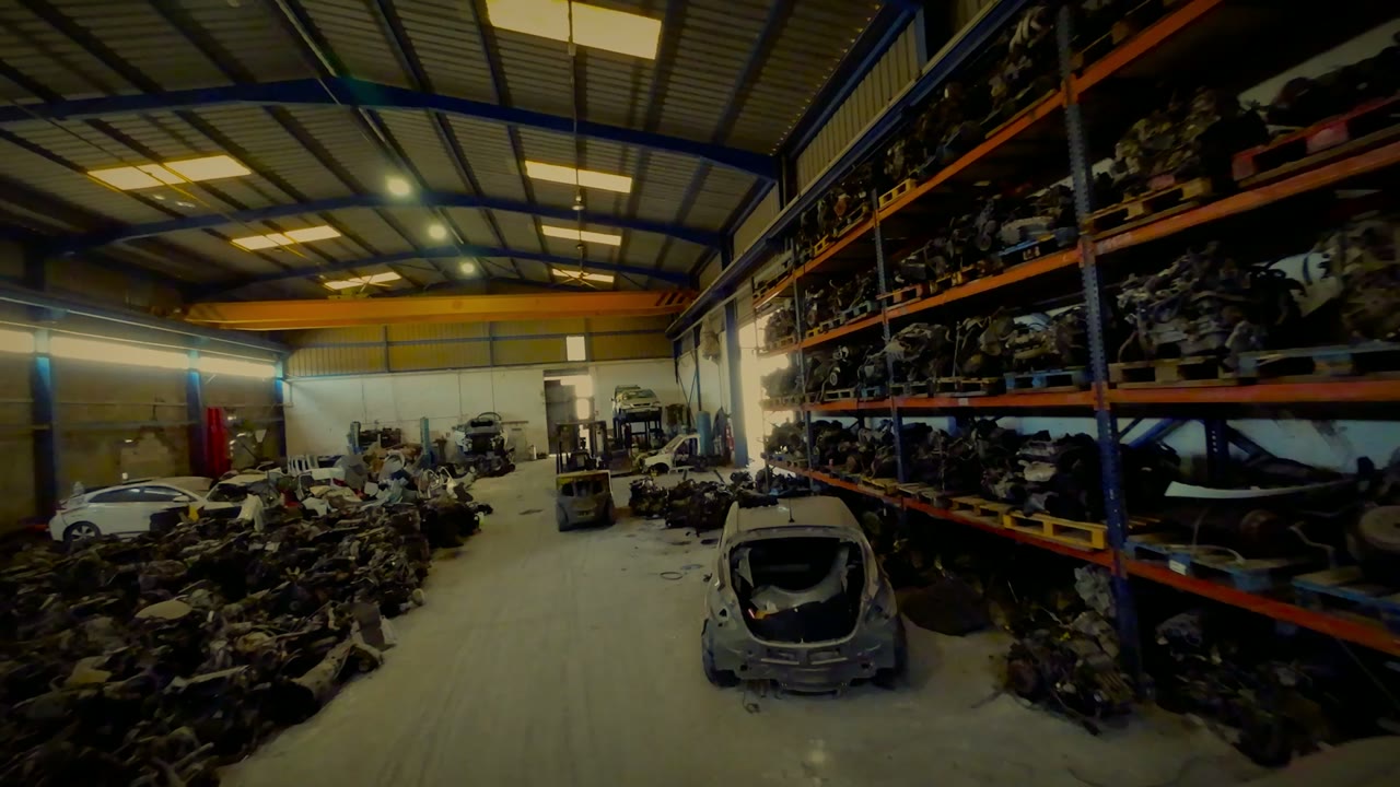 Interior de las instalaciones visto desde un dron